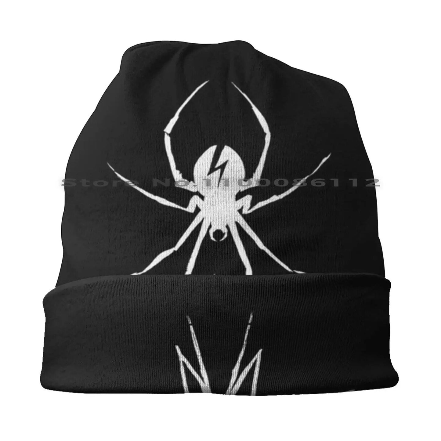 White Spider Beanies Knit Hat Spider Mcr Emo Punk Venom Thanks Sad Forever Teenagers Flash Killjoys Black Star Frank Iero