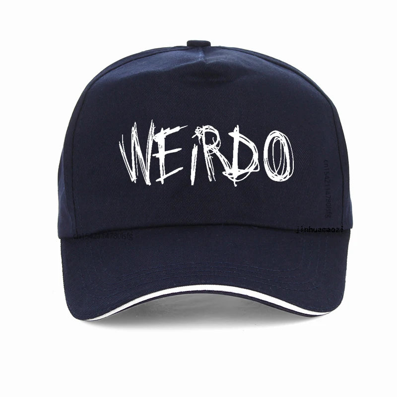 WEIRDO Punk Emo Golf Cap Funny Goth Heavy Metal Hip-hop Baseball Caps Unisex Adjustable Baseball Caps Summer Snapback hats