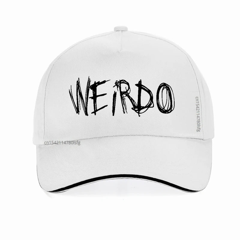 WEIRDO Punk Emo Golf Cap Funny Goth Heavy Metal Hip-hop Baseball Caps Unisex Adjustable Baseball Caps Summer Snapback hats