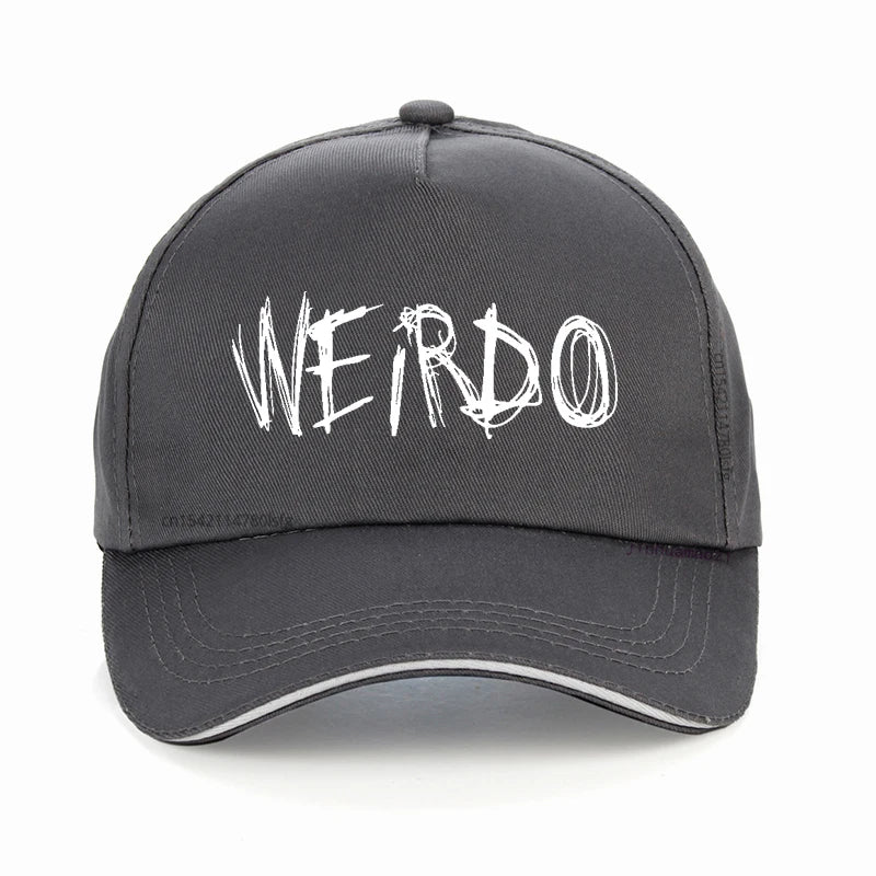 WEIRDO Punk Emo Golf Cap Funny Goth Heavy Metal Hip-hop Baseball Caps Unisex Adjustable Baseball Caps Summer Snapback hats